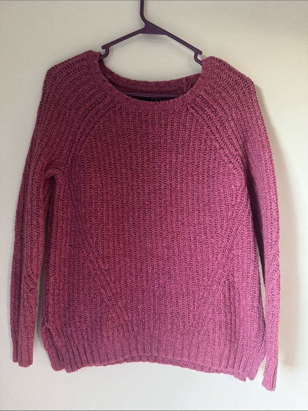 American Eagle Women’s Cozy Crewneck Sweater - Dusty Rose - Size XS
